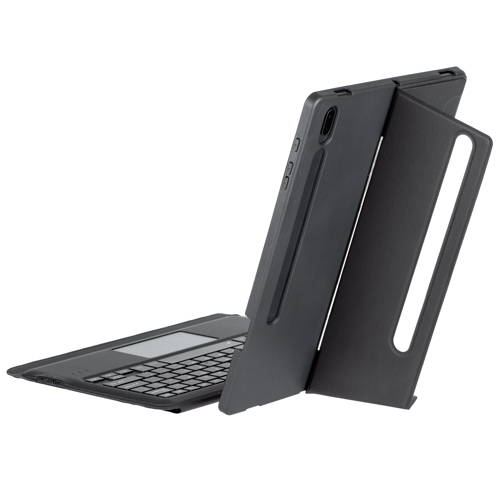 T970B-AS pro Samsung Galaxy Tab S7+ T970 / S7 FE T730 / S8+ X800 Odnímatelná Bluetooth klávesnice Pouzdro na chytrý tablet s touchpadem / podsvícením T970B-AS pro Samsung Galaxy Tab S7+ T970 / S7 FE T730 / S8+ X800 Odnímatelná Bluetooth klávesnice Pouzdro na chytrý tablet s touchpadem / podsvícením
